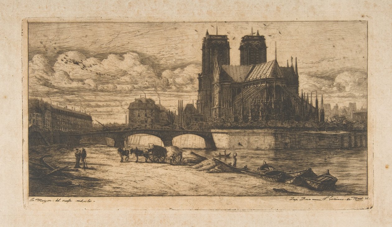 Apsiden i Notre-Dame, Paris af Charles Meryon