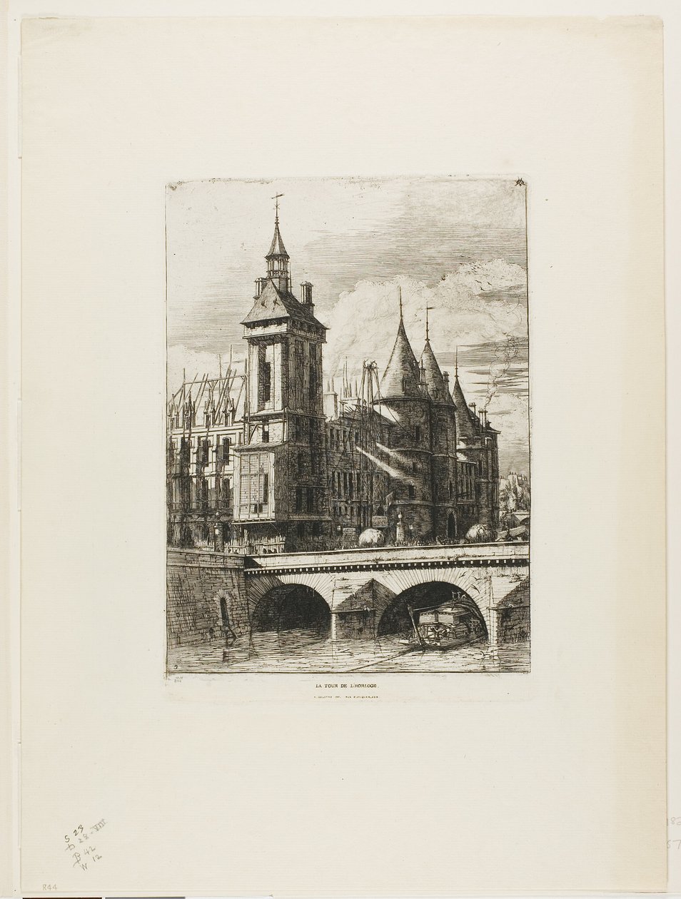 Klokketårnet, Paris af Charles Meryon