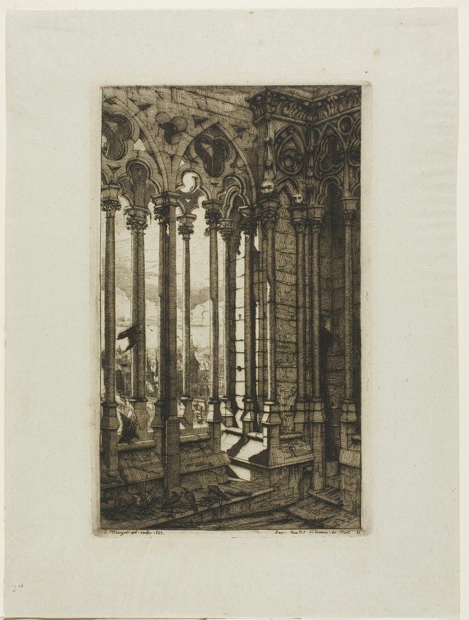 Galleriet Notre-Dame, Paris af Charles Meryon