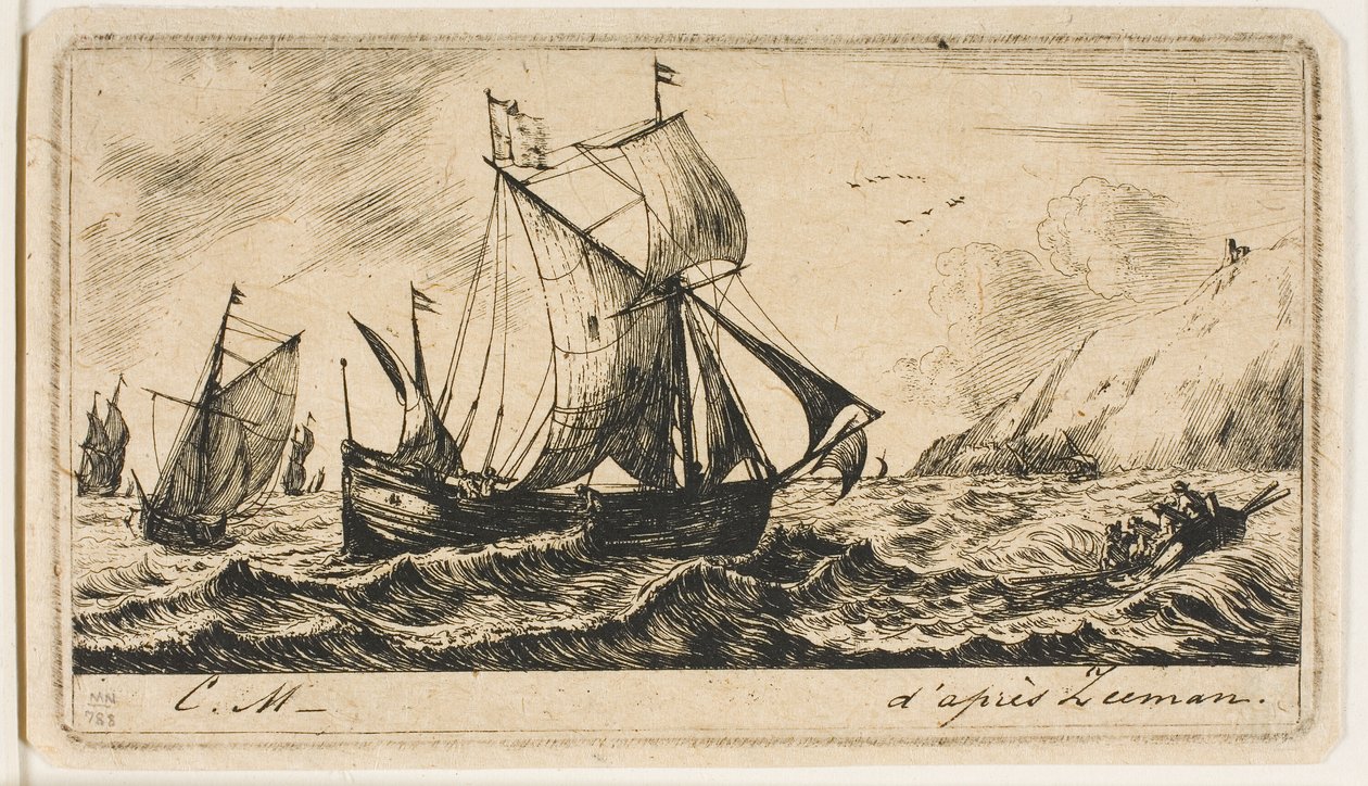 Gallioten af Jean de Vyl fra Rotterdam af Charles Meryon