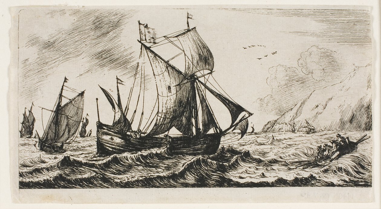 Gallioten af Jean de Vyl fra Rotterdam af Charles Meryon