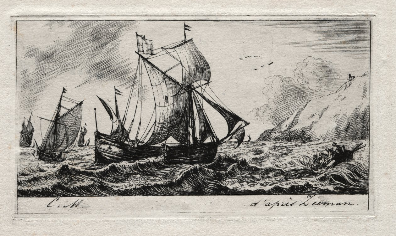 Gallioten af Jean de Vyl fra Rotterdam af Charles Meryon
