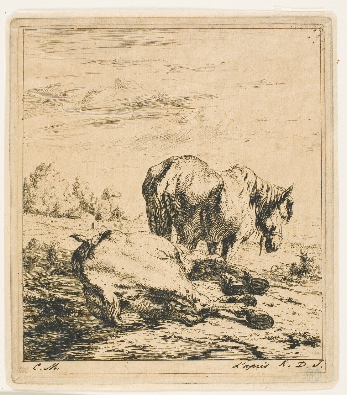De to Heste af Charles Meryon