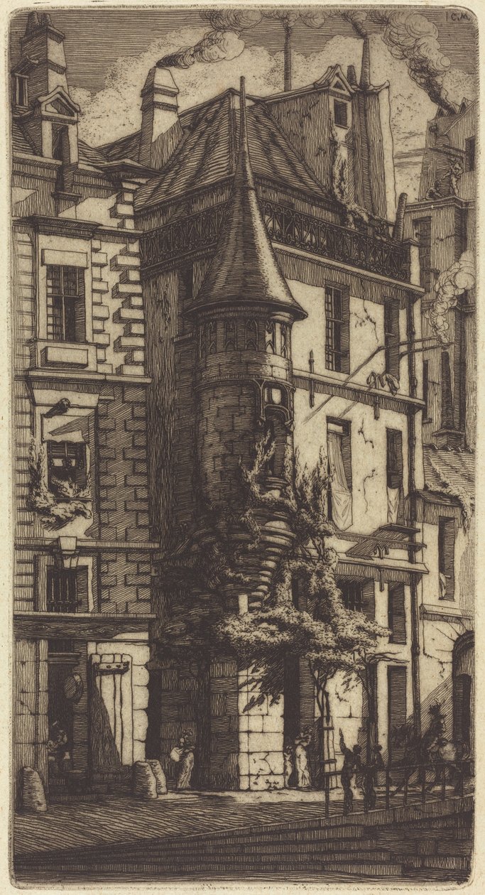 Tårntårn i Rue de la Tixéranderie, Paris (Hus med et tårn, Weavers