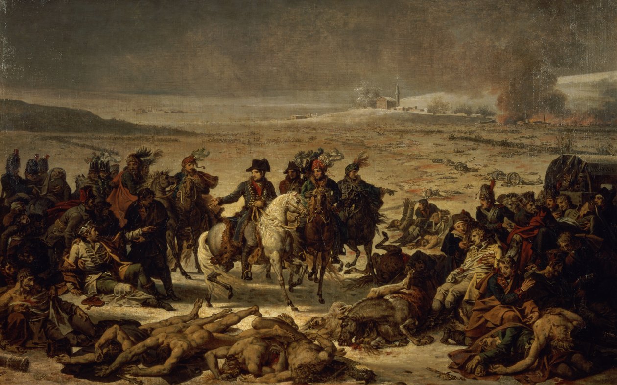 Efter slaget ved Eylau, 9. februar 1807 (olie på lærred) af Charles Meynier