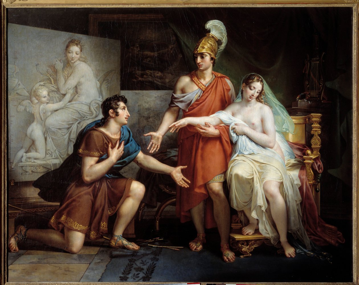 Alexander den Store giver Campaspe til Apelles af Charles Meynier