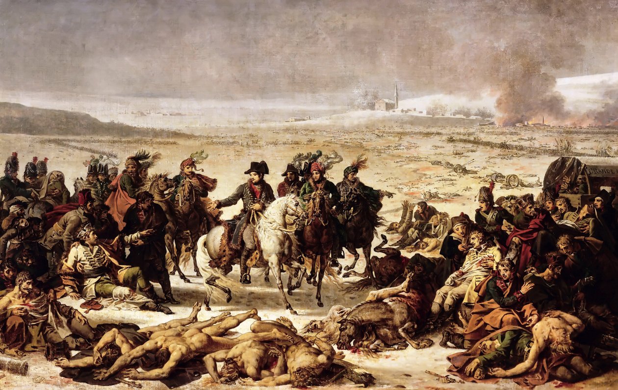 Napoleon på slagmarken ved Eylau, 9. februar 1807 af Charles Meynier
