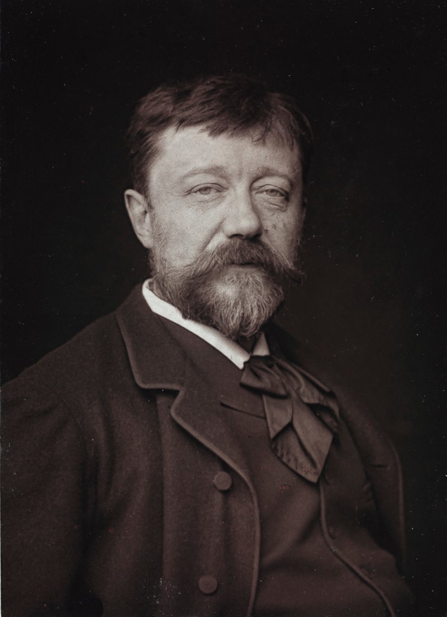Kunstnerisk og biografisk Album, 5. Aar, Salon 1885; portræt af den franske maler Casimir Destrem af Charles Michelez