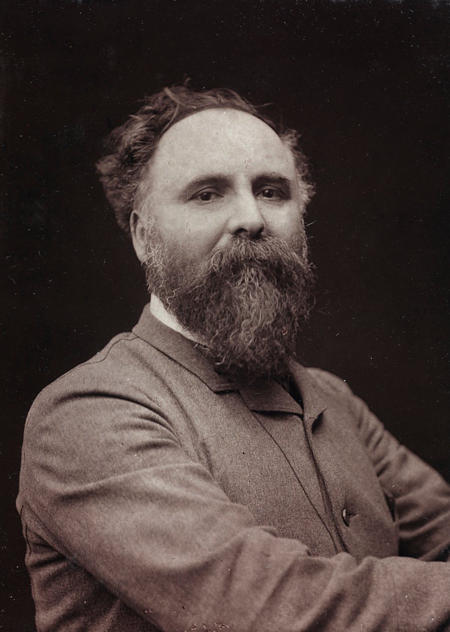 Kunstnerisk og biografisk Album, 5. Aar, Salon 1885; portræt af den franske maler Diogenes Ulysse Napoléon Maillart (1840-1926) af Charles Michelez