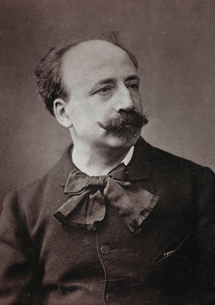 Kunstnerisk og biografisk Album, 5. Aar, Salon 1885; portræt af den franske maler Louis Deschamps (1846-1902) af Charles Michelez