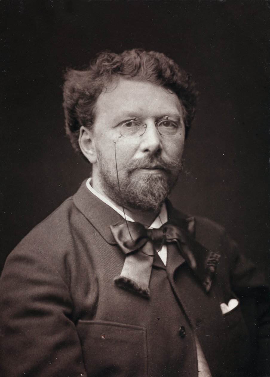 Kunstnerisk og biografisk Album, 5. Aar, Salon 1885; portræt af den franske maler Alfred-Pierre Joseph Agache (1843-1915) af Charles Michelez