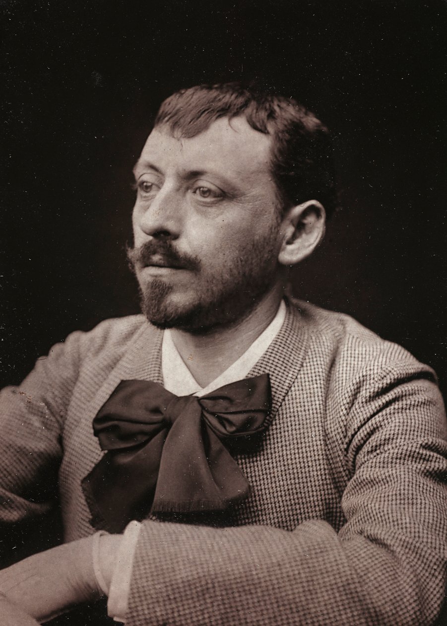 Kunstnerisk og biografisk Album, 5. Aar, Salon 1885; portræt af den franske maler Frédéric Montenard (1849-1926) af Charles Michelez