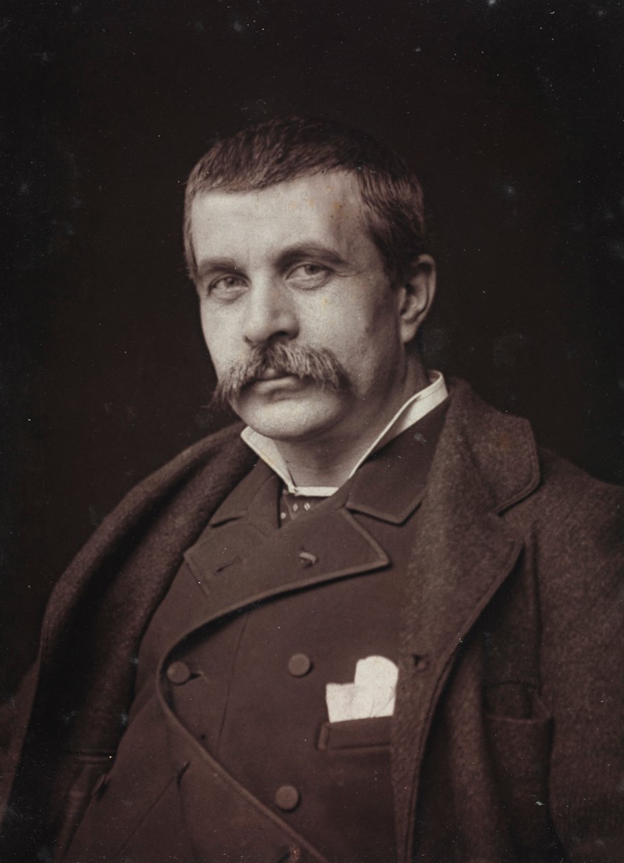 Kunstnerisk og biografisk Album, 5. Aar, Salon 1885; portræt af den franske maler Jean-Jules-Antoine Lecomte du Nouÿ (1842-1923) af Charles Michelez