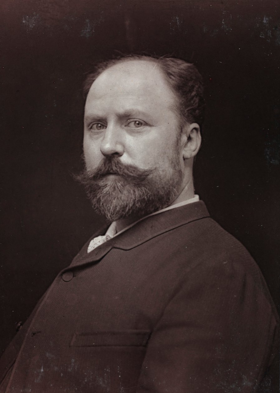 Album Artistique et Biographique, 6. årgang, Salon 1885; portræt af den franske maler Paul Grolleron (1848-1901) af Charles Michelez