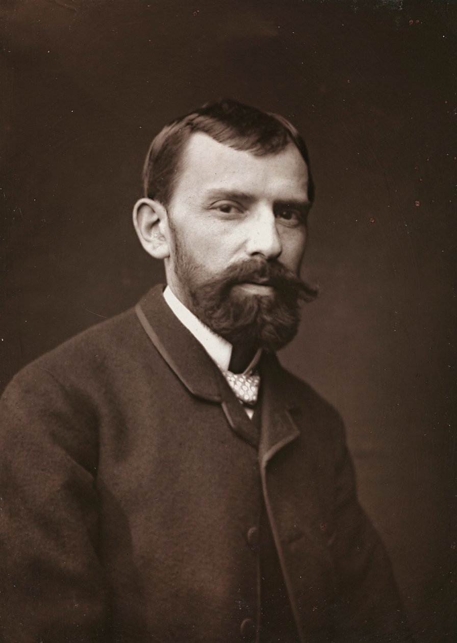 Kunstnerisk og biografisk Album, 6. Aar, Salon 1885; portræt af den franske maler Victor Gabriel Gilbert (1847-1933) af Charles Michelez