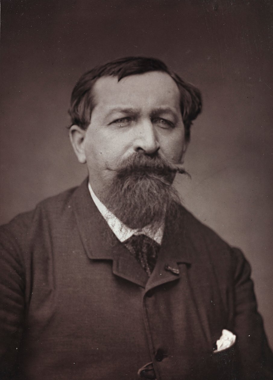 Kunstnerisk og biografisk Album, 6. Aar, Salon 1885; portræt af maleren Joseph Emile Gridel (1839-1901) af Charles Michelez