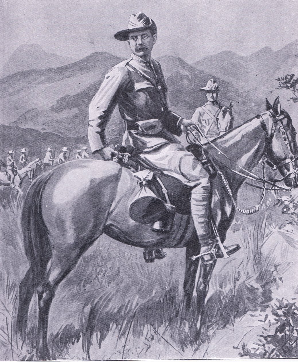 Brigadegeneral Lumer, fra After Pretoria: The Guerilla War udgivet af Harmsworth Bros Limited, 1901 af Charles Mills Sheldon