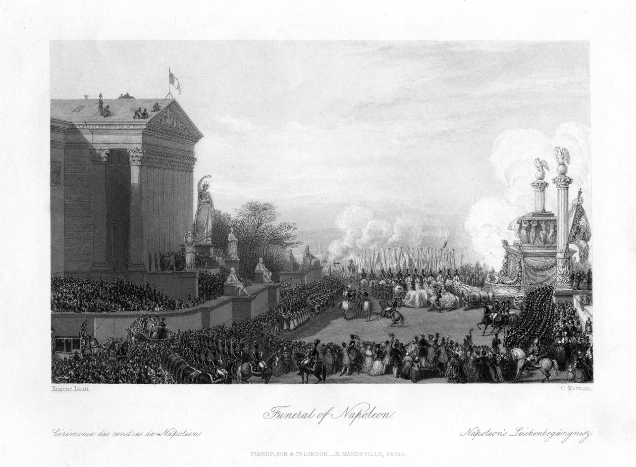 Napoleon Bonapartes begravelse, 1818. af Charles Mottram