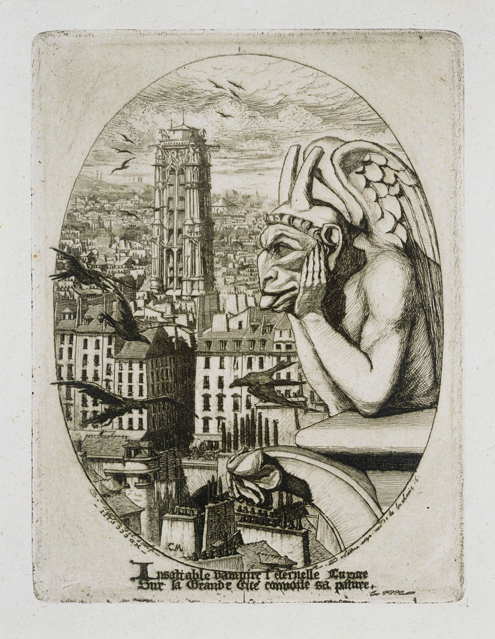 Le Stryge af Charles Meryon