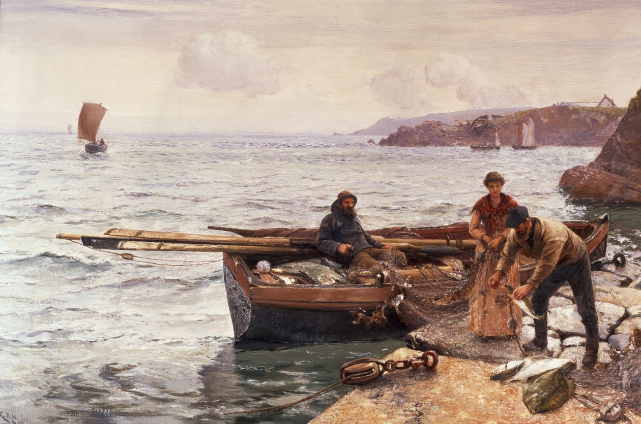 Krabbefiskerens agn af Charles Napier Hemy