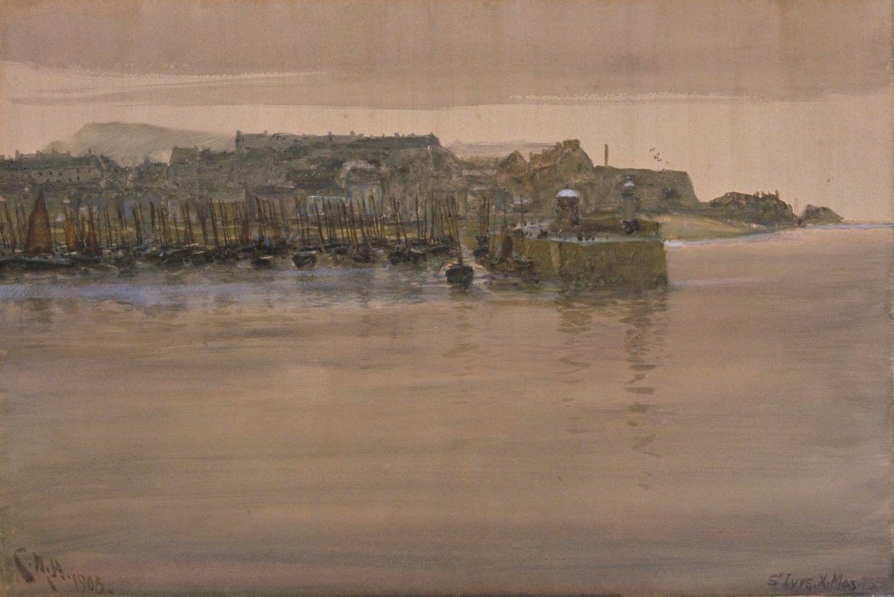 St Ives, juledag, 1908 (wc & gouache på papir) af Charles Napier Hemy