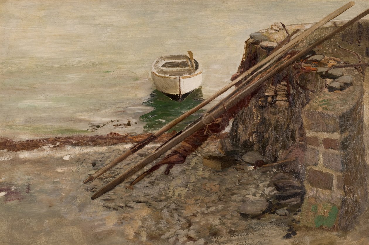 Studer i en havn af Charles Napier Hemy