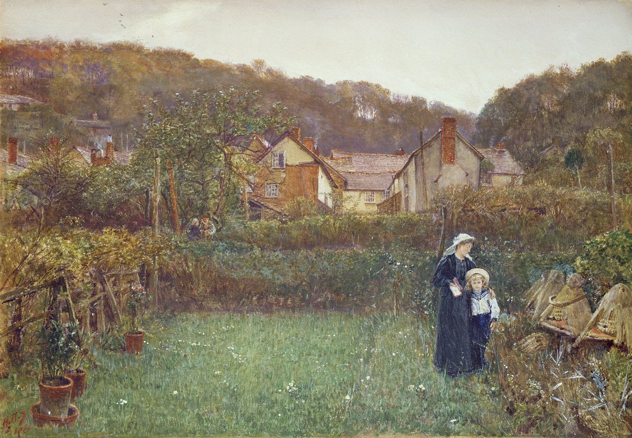 Fortælle bierne af Charles Napier Hemy