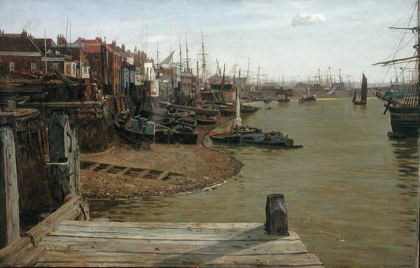Themsen ved Limehouse af Charles Napier Hemy