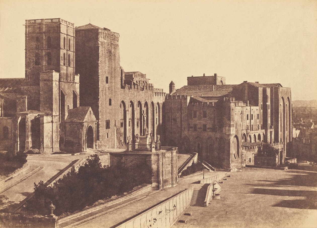 Pavepaladset, Avignon af Charles Nègre