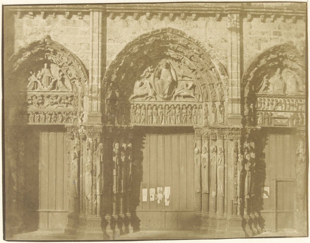 Portalen til katedralen i Chartres af Charles Nègre