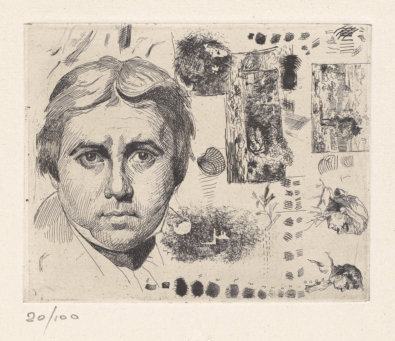 [Portræt af Jean Auguste Dominique Ingres]. af Charles Nègre
