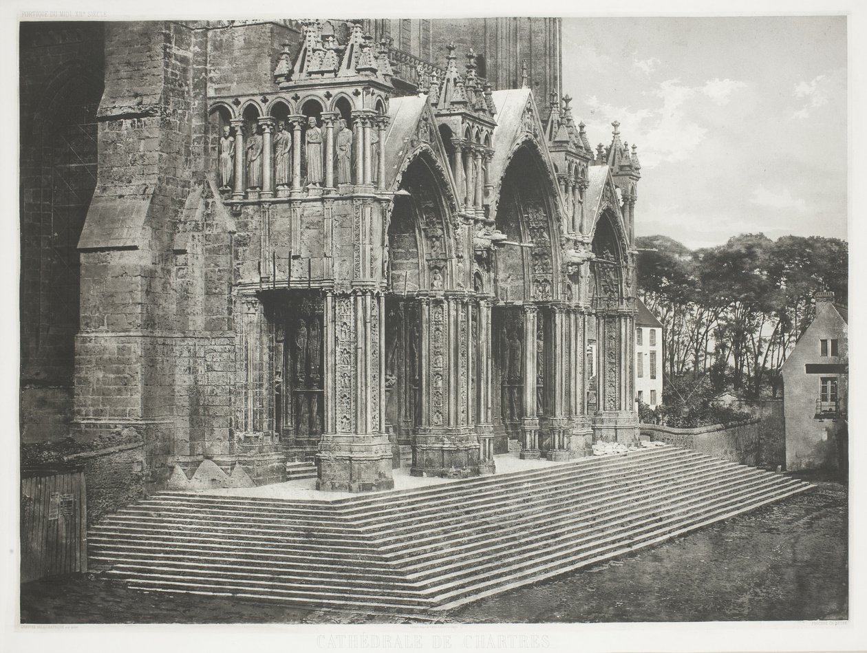 Chartres katedral af Charles Nègre