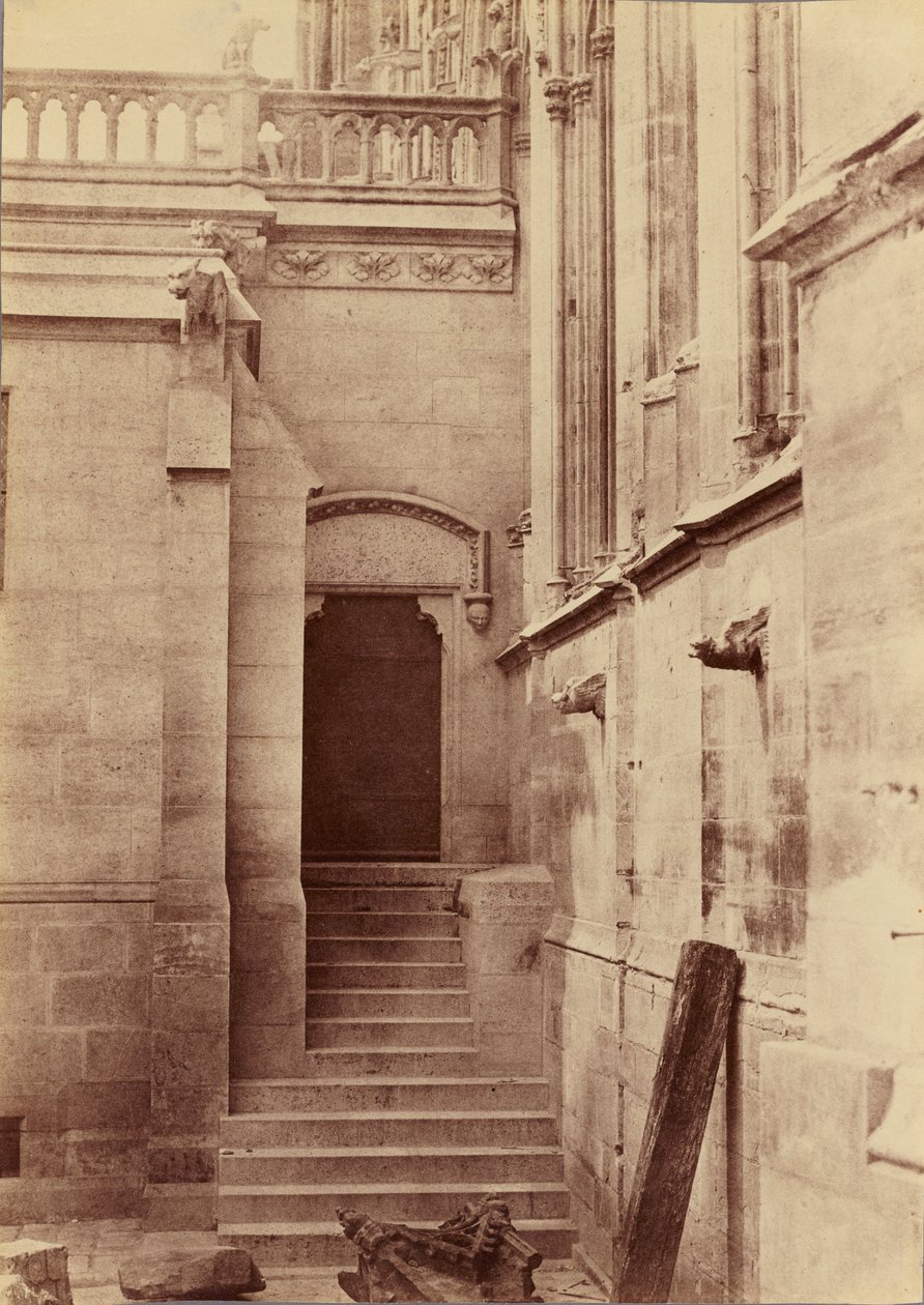 [Indgang til sakristiet, Notre-Dame, Paris]. af Charles Nègre