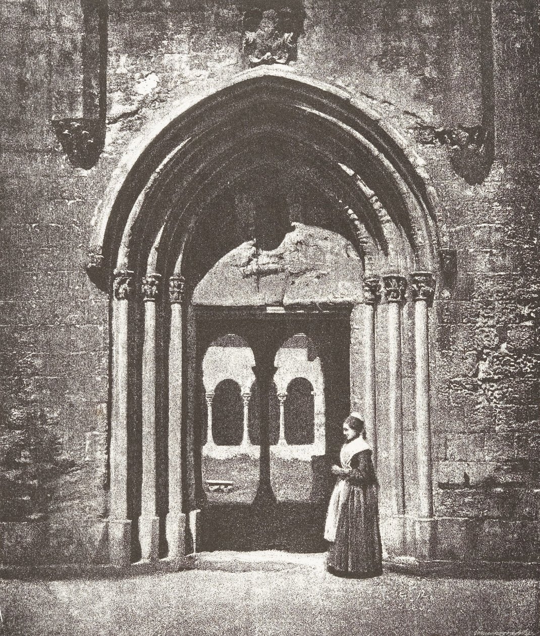 Saint-Trophime Portal, Indgang til Klosteret, Arles, Metropolitan Church Of Saint-Trophime,..., 1852. af Charles Nègre