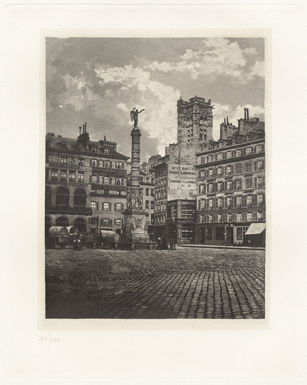 Plade V – Place du Châtelet (Plade V – Place du Châtelet) af Charles Nègre, André Jammes