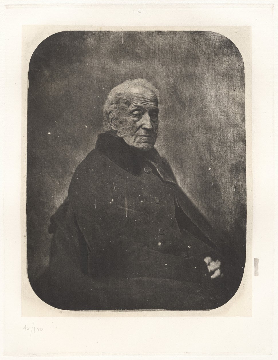 Tavle X – Portræt af Prins Adam Georges Czartorisky, efter Nadar (Plade X – Portræt af Prins Adam Georges Czartorisky, af Nadar) af Charles Nègre, Nadar, André Jammes