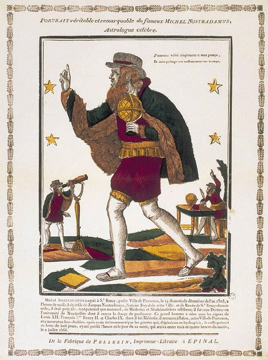 Michel de Nostredame 1503-1566, ca. 1810 af Charles Nicolas Canivet