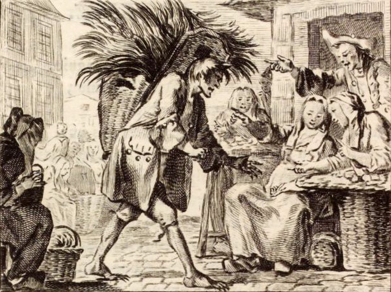 Djævelen fra Papefiguière af Charles Nicolas Cochin