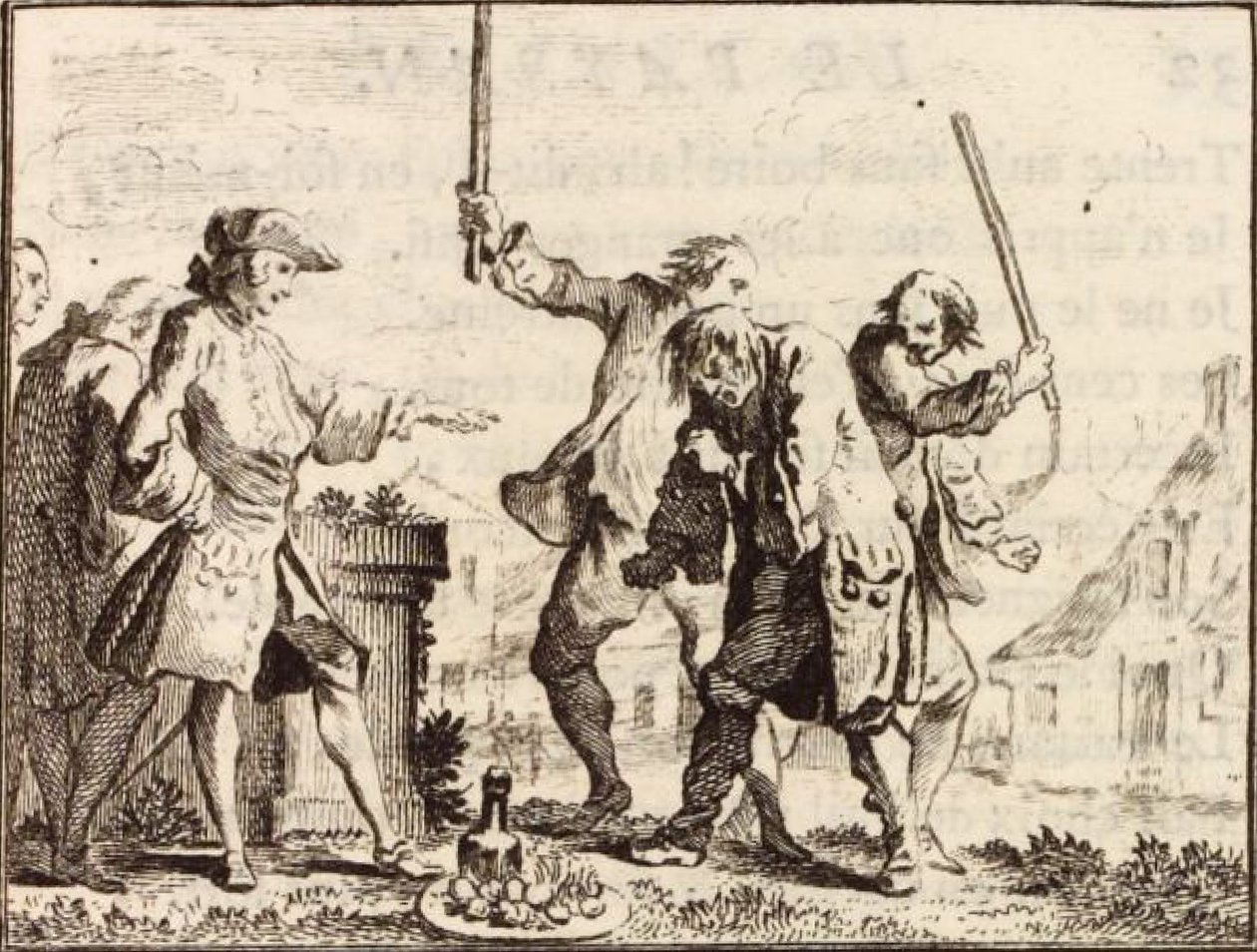 Bonden, der fornærmede sin herre af Charles Nicolas Cochin