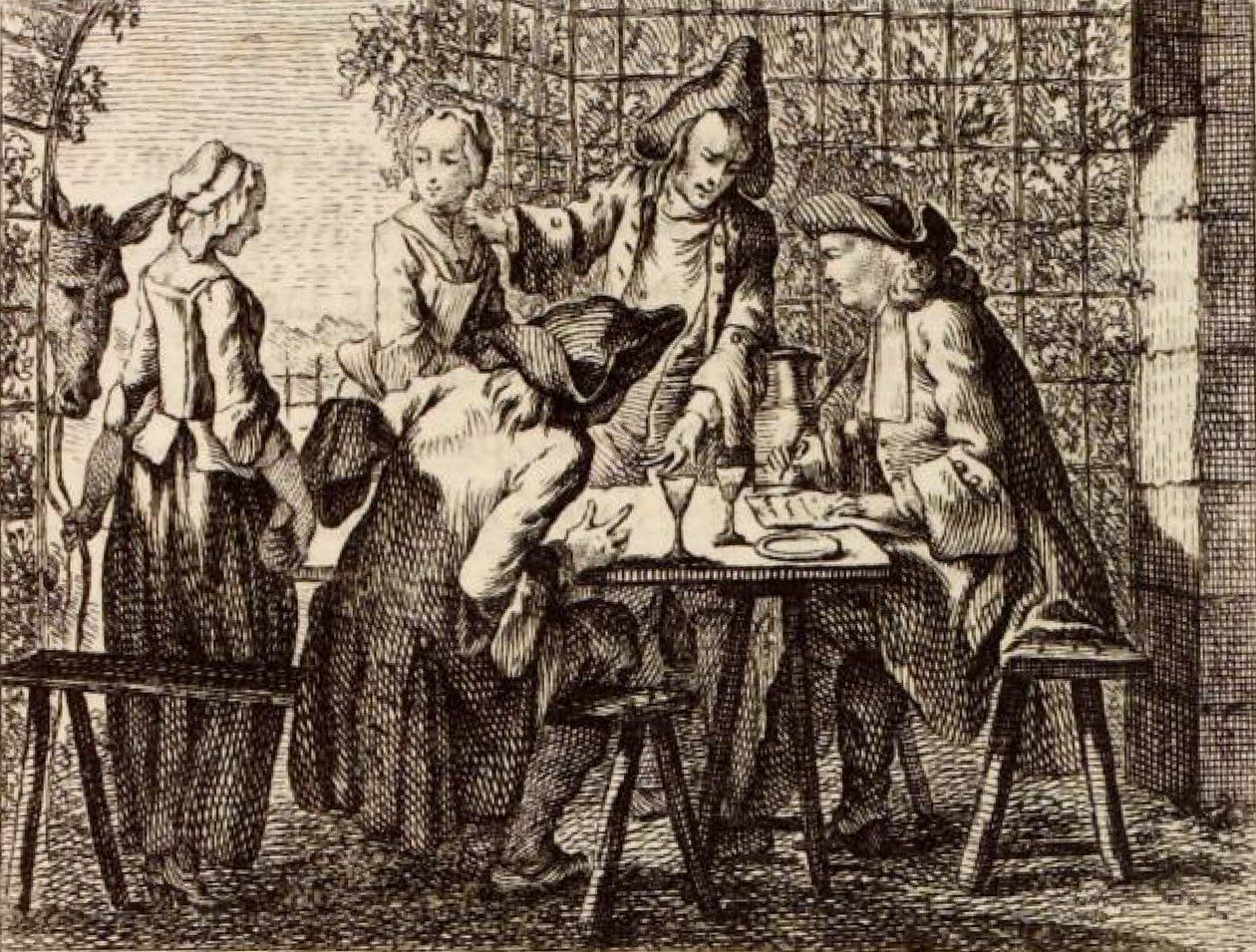 De handlende af Charles Nicolas Cochin