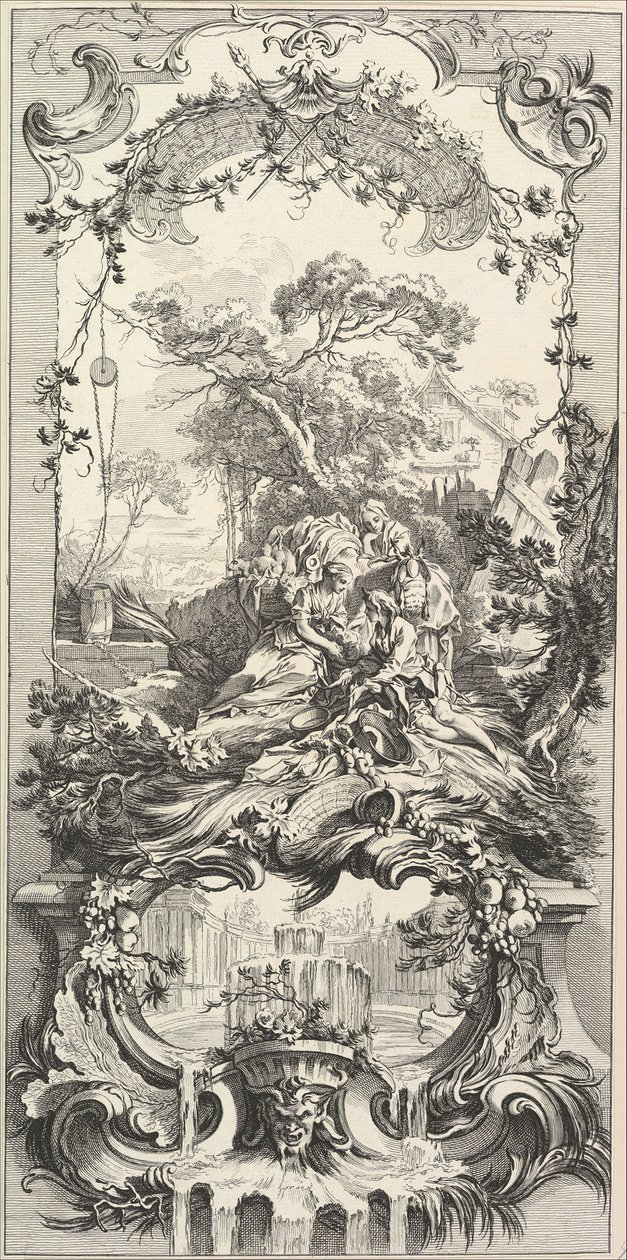 Triomphe de Pomone Triumf af Pomona, 1700-tallet. af Charles Nicolas Cochin