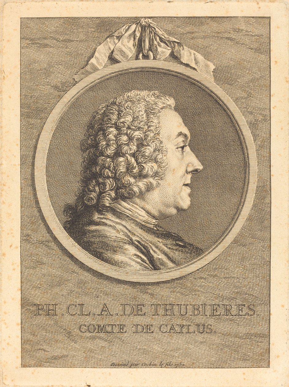 Ph.Cl.A. af Thubieres, greve af Caylus af Charles Nicolas Cochin II