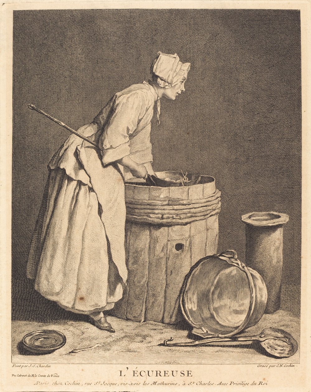 Egernet af Charles Nicolas Cochin I after Jean Siméon Chardin