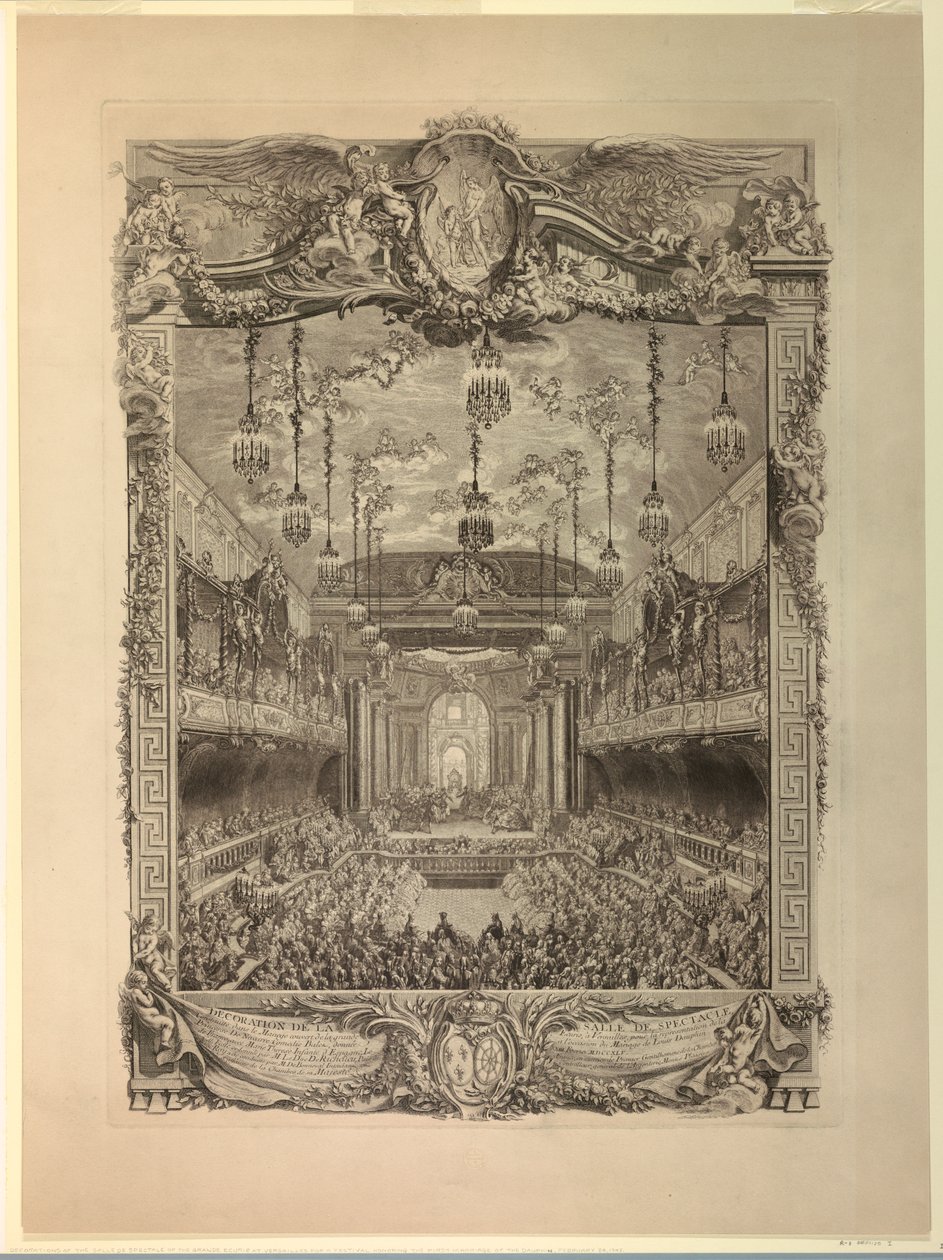 Teatersal udsmykning af Charles Nicolas Cochin the younger