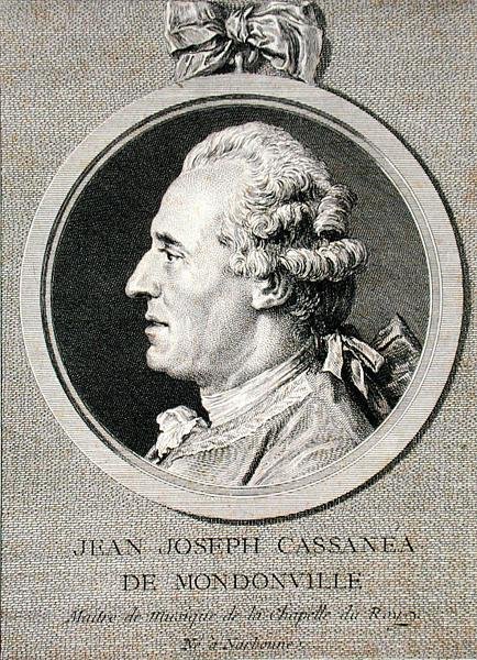 Jean Joseph Cassanea de Mondonville (1711-72) graveret af Augustin de Saint-Aubin (1736-1807) 1768 (gravering) af Charles Nicolas II (after) Cochin