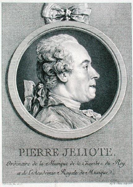 Pierre Jeliote (1713-97) graveret af Augustin de Saint-Aubin (1736-1807) 1771 (gravering) af Charles Nicolas II (after) Cochin