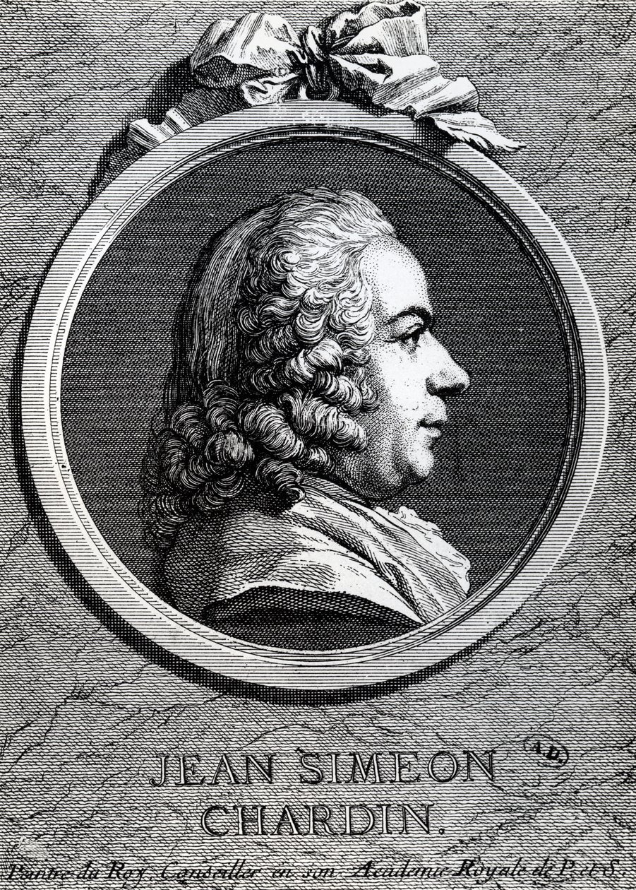Jean Simeon Chardin (kobberstik) af Charles Nicolas II Cochin
