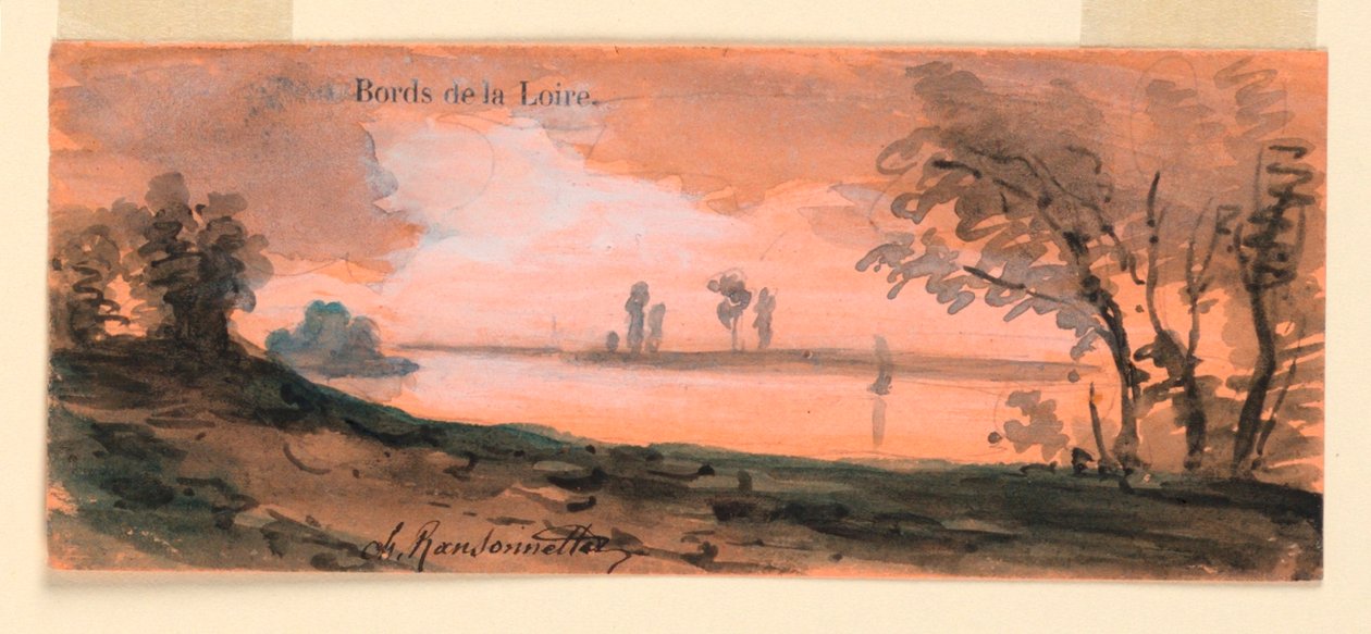 Ved bredden af Loire af Charles Nicolas Ransonnette