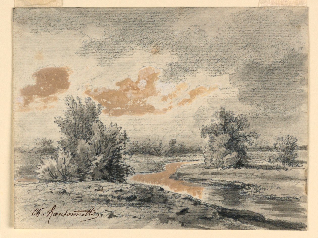 Landskab af Charles Nicolas Ransonnette
