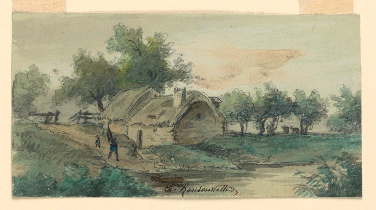 Landskab af Charles Nicolas Ransonnette